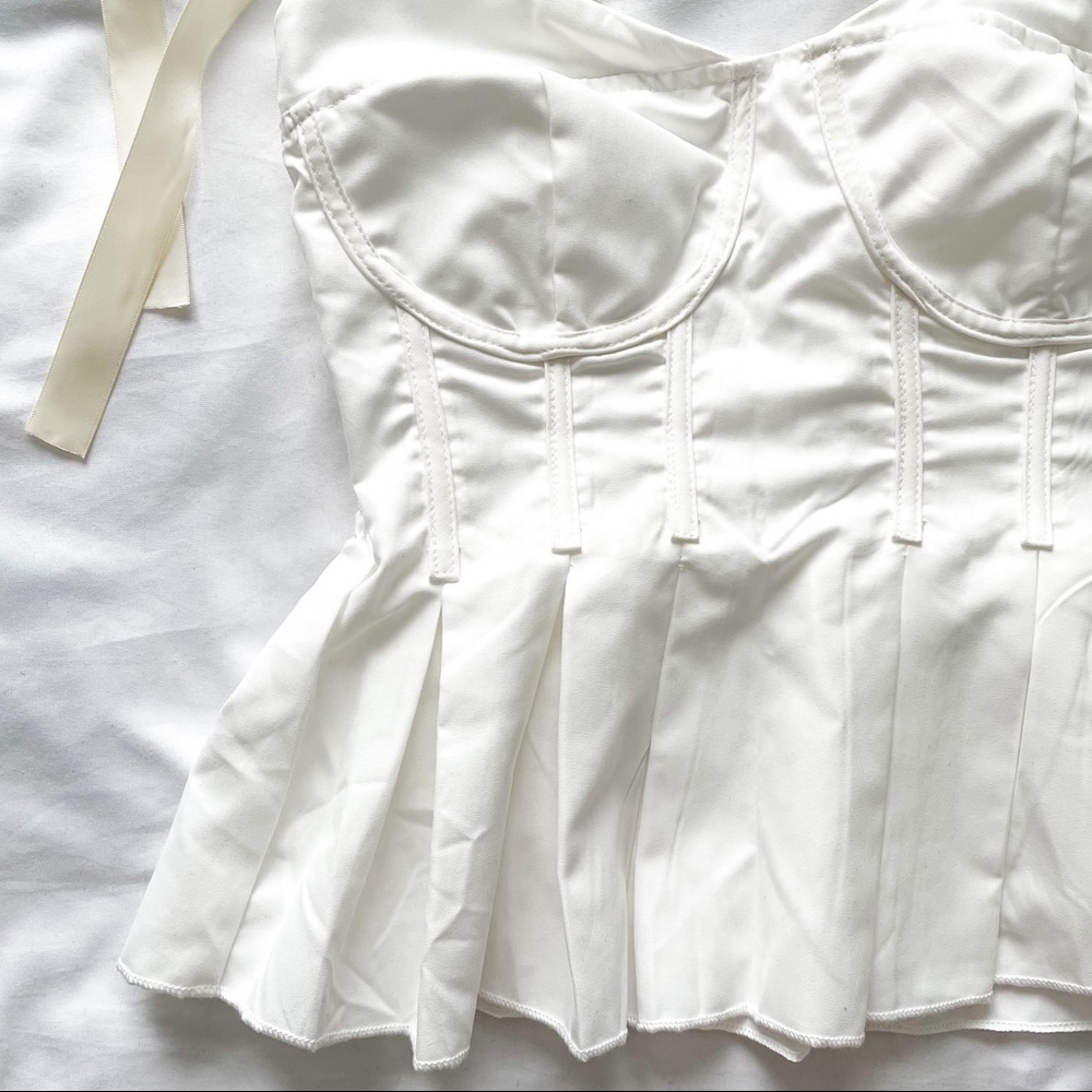 Pleated Ribbon Strap Top - Picture 7 of 9